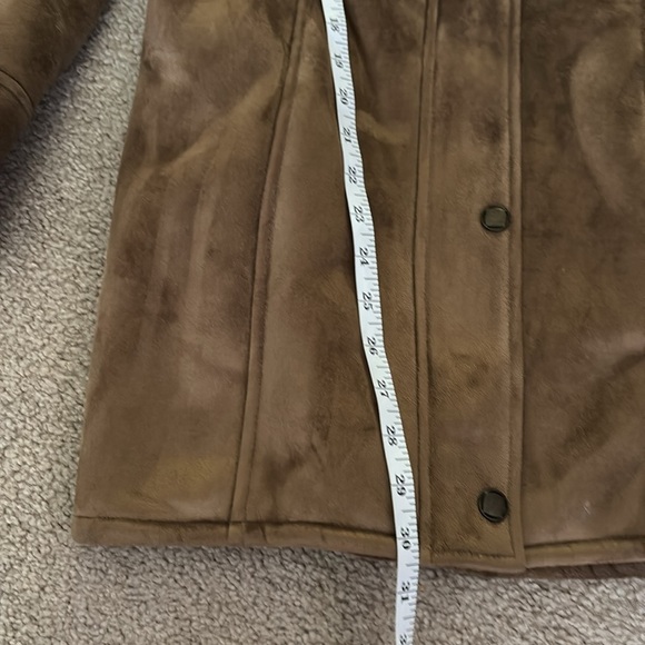 ESPRIT Women's Brown Faux Fur Hooded Coat size medium - Picture 4 of 10